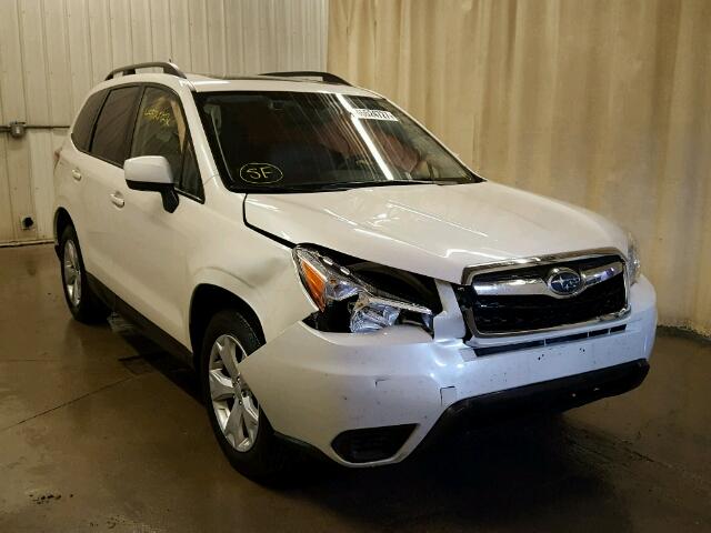 JF2SJAFC0FH472403 - 2015 SUBARU FORESTER 2 WHITE photo 1