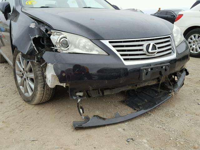 JTHBK1EG4B2434314 - 2011 LEXUS ES BLACK photo 9