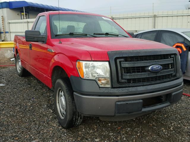 1FTNF1CFXDKD39773 - 2013 FORD F150 RED photo 1