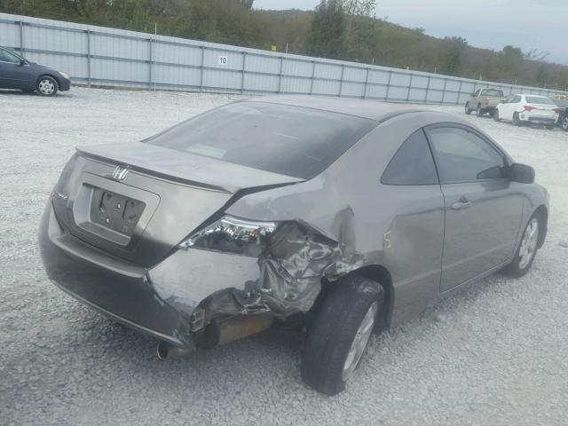 2HGFG128X7H570531 - 2007 HONDA CIVIC EX GRAY photo 4