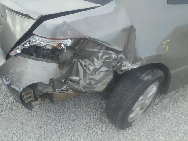 2HGFG128X7H570531 - 2007 HONDA CIVIC EX GRAY photo 9