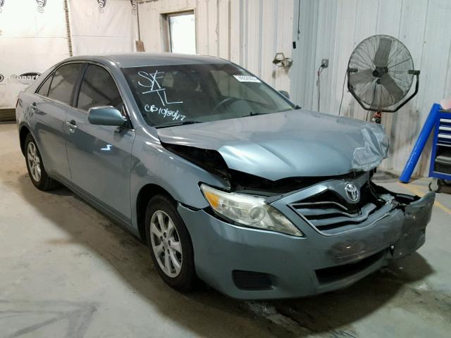 4T1BF3EK9BU616211 - 2011 TOYOTA CAMRY GREEN photo 1