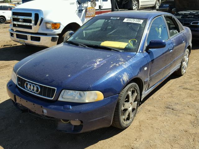 WAURD68D31A084149 - 2001 AUDI S4 2.7 QUA BLUE photo 2