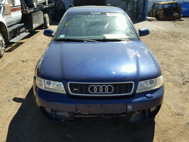 WAURD68D31A084149 - 2001 AUDI S4 2.7 QUA BLUE photo 9