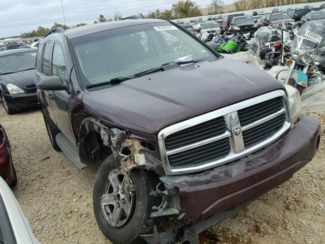 1D4HB48DX4F181254 - 2004 DODGE DURANGO SL MAROON photo 1