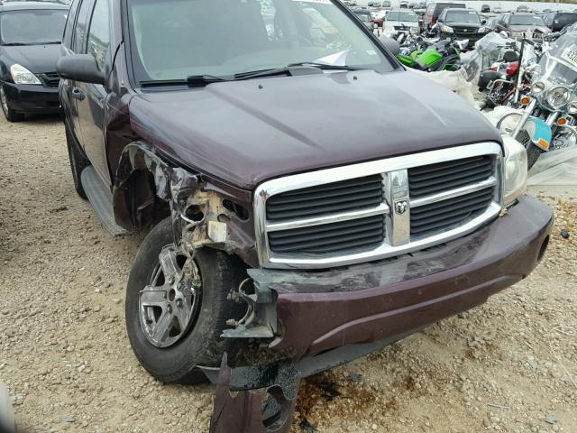 1D4HB48DX4F181254 - 2004 DODGE DURANGO SL MAROON photo 9