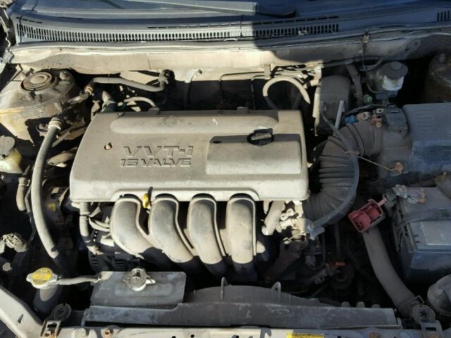 2T1BR32EX4C787334 - 2004 TOYOTA COROLLA CE GRAY photo 7