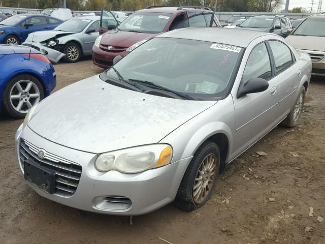 1C3EL46X94N125889 - 2004 CHRYSLER SEBRING LX SILVER photo 2