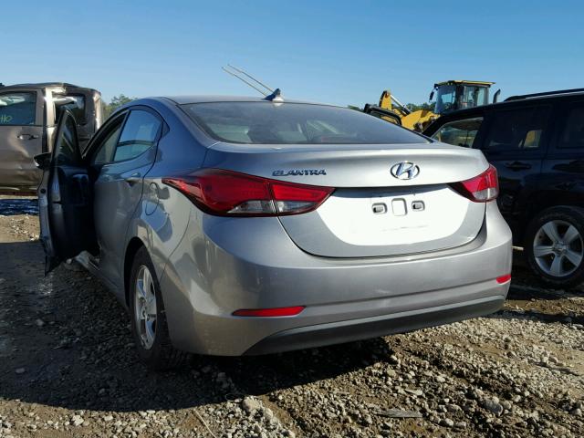 KMHDH4AE6EU189549 - 2014 HYUNDAI ELANTRA SE GRAY photo 3