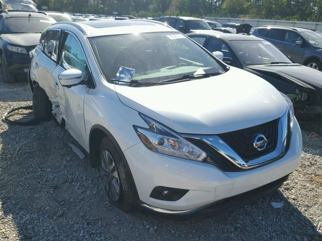 5N1AZ2MG4FN272118 - 2015 NISSAN MURANO S WHITE photo 1