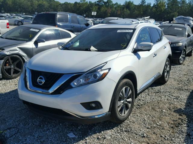 5N1AZ2MG4FN272118 - 2015 NISSAN MURANO S WHITE photo 2