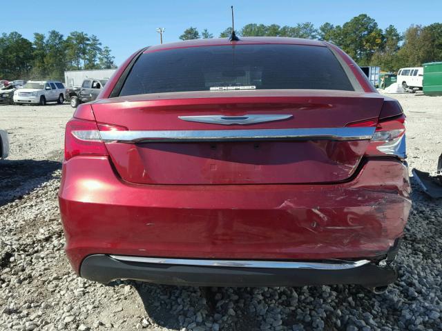 1C3CCBBB9DN558117 - 2013 CHRYSLER 200 TOURIN RED photo 9