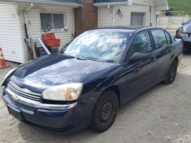 1G1ZS52F55F332710 - 2005 CHEVROLET MALIBU BLUE photo 2