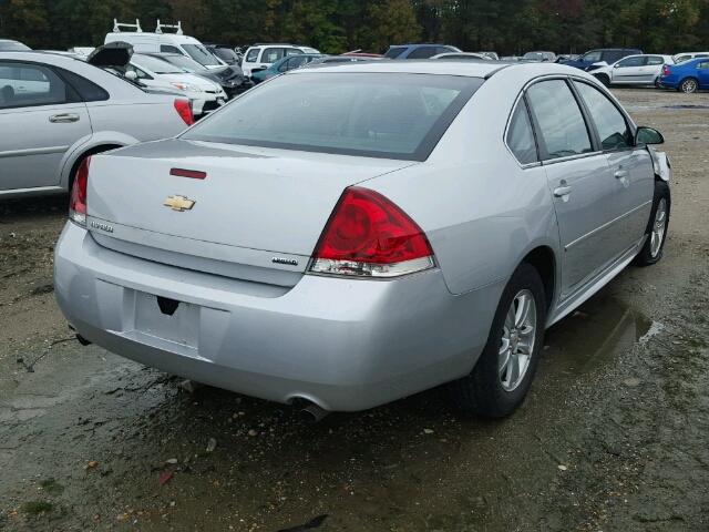 2G1WA5E37E1141112 - 2014 CHEVROLET IMPALA LIM SILVER photo 4