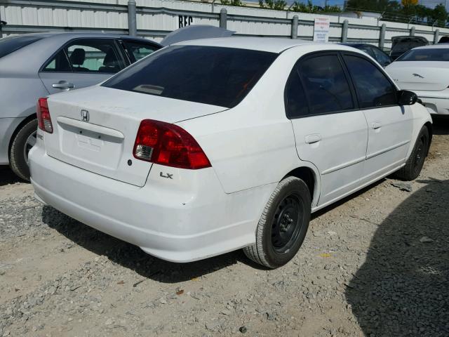 2HGES16504H551279 - 2004 HONDA CIVIC WHITE photo 4