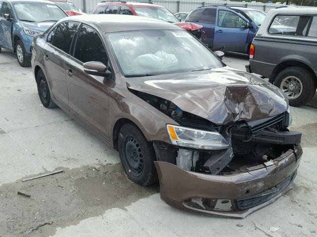 3VWDZ7AJ8BM057034 - 2011 VOLKSWAGEN JETTA SE BROWN photo 1