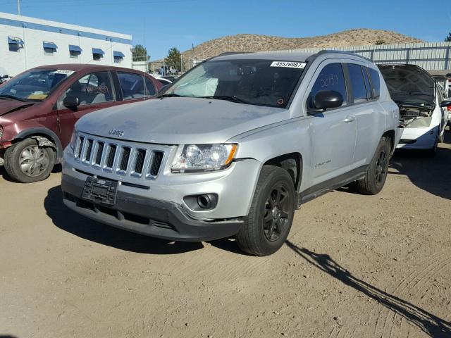 1C4NJDBB0CD651389 - 2012 JEEP COMPASS SP SILVER photo 2