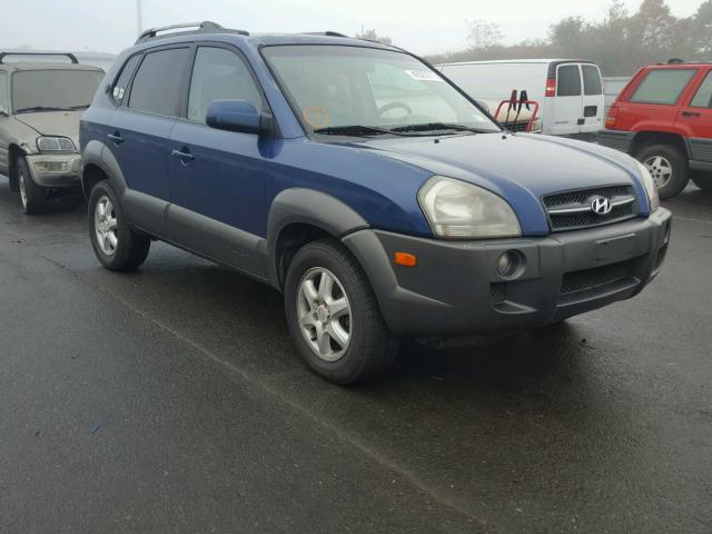 KM8JN12D35U120656 - 2005 HYUNDAI TUCSON GLS BLUE photo 1