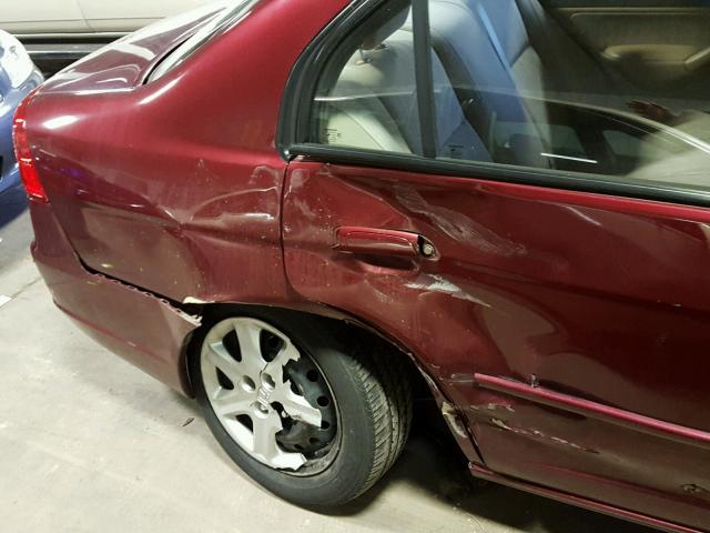 2HGES26773H532458 - 2003 HONDA CIVIC RED photo 9