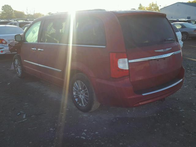 2C4RC1CG9DR777270 - 2013 CHRYSLER TOWN & COU RED photo 3