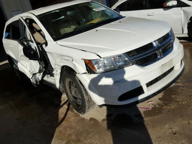 3C4PDCAB2FT595661 - 2015 DODGE JOURNEY SE WHITE photo 1