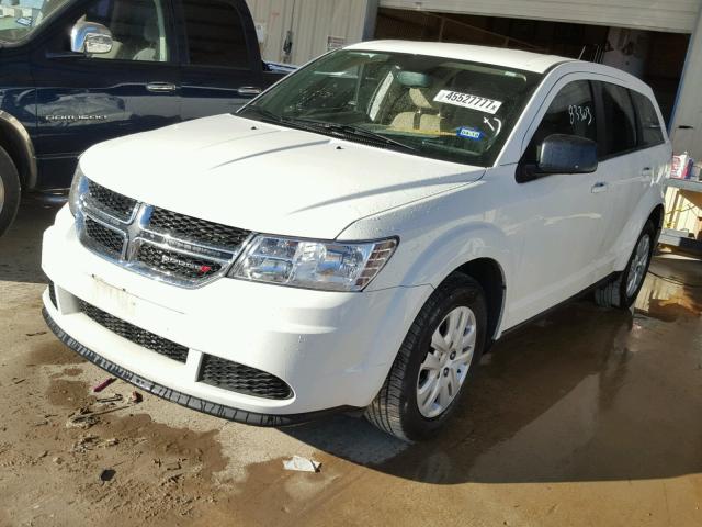 3C4PDCAB2FT595661 - 2015 DODGE JOURNEY SE WHITE photo 2