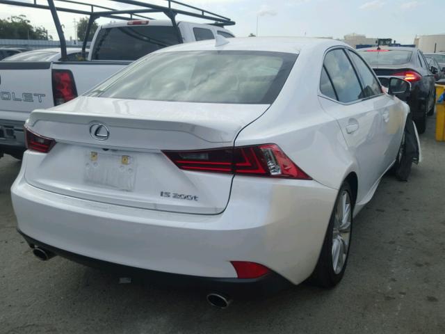 JTHBA1D23G5010038 - 2016 LEXUS IS 200T WHITE photo 4