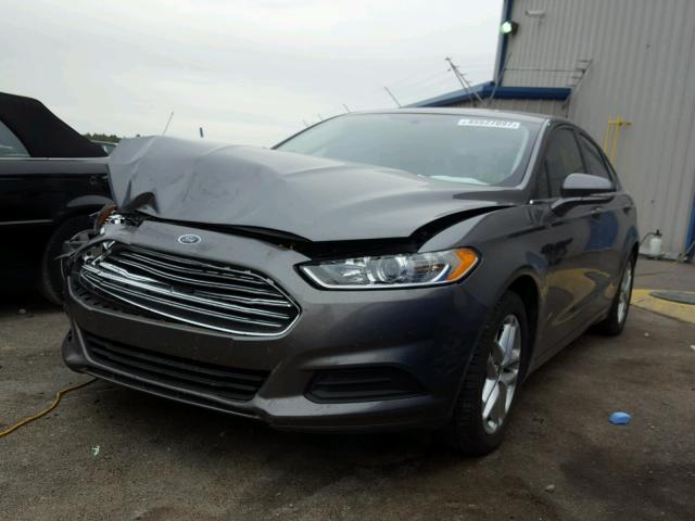 3FA6P0H75DR161236 - 2013 FORD FUSION GRAY photo 2