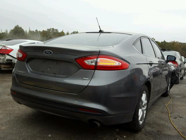 3FA6P0H75DR161236 - 2013 FORD FUSION GRAY photo 4