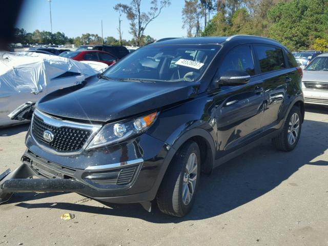 KNDPBCAC4F7712319 - 2015 KIA SPORTAGE L BLACK photo 2