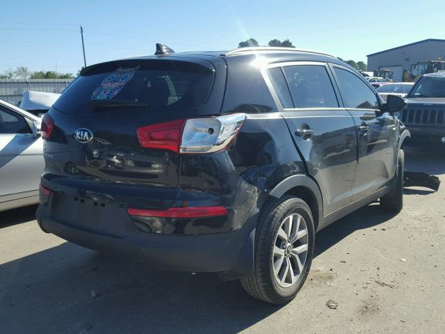 KNDPBCAC4F7712319 - 2015 KIA SPORTAGE L BLACK photo 4