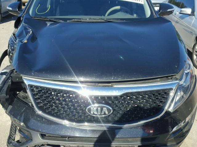 KNDPBCAC4F7712319 - 2015 KIA SPORTAGE L BLACK photo 7