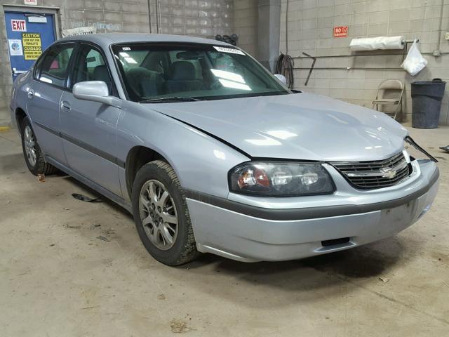 2G1WF52E459366676 - 2005 CHEVROLET IMPALA BLUE photo 1