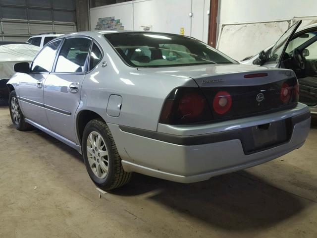 2G1WF52E459366676 - 2005 CHEVROLET IMPALA BLUE photo 3