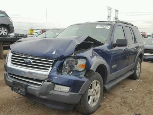 1FMEU73866UA85427 - 2006 FORD EXPLORER X BLUE photo 2