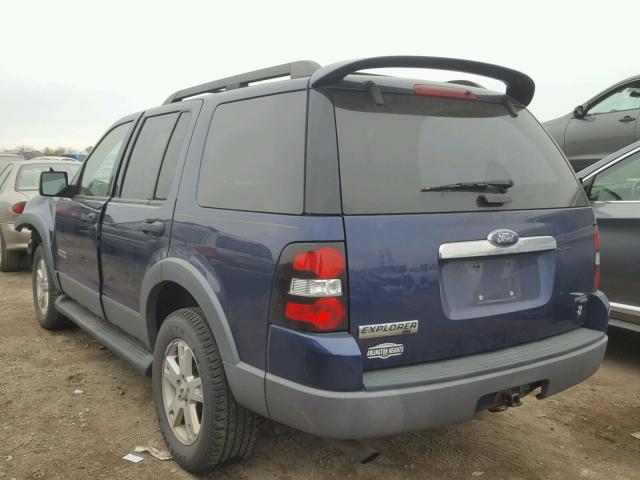 1FMEU73866UA85427 - 2006 FORD EXPLORER X BLUE photo 3