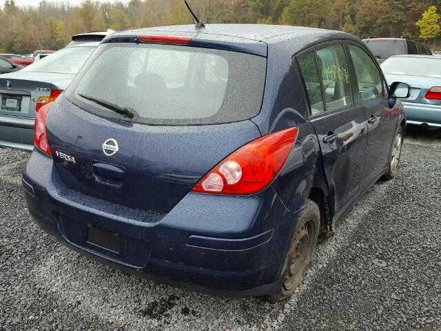 3N1BC13E67L390860 - 2007 NISSAN VERSA S BLUE photo 4