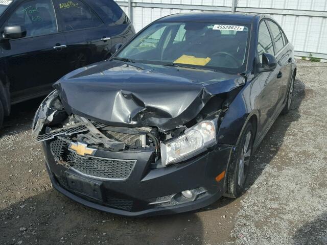 1G1PG5SC0C7395560 - 2012 CHEVROLET CRUZE LT GRAY photo 2