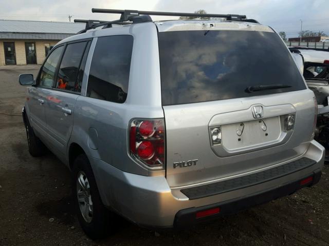 5FNYF28268B004036 - 2008 HONDA PILOT VP SILVER photo 3