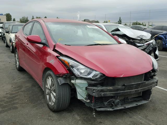 KMHDH4AE6GU535070 - 2016 HYUNDAI ELANTRA SE RED photo 1