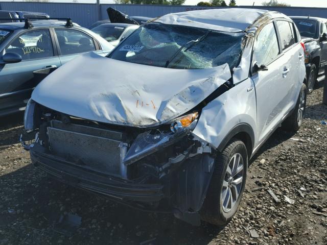 KNDPBCAC6E7605481 - 2014 KIA SPORTAGE L WHITE photo 2