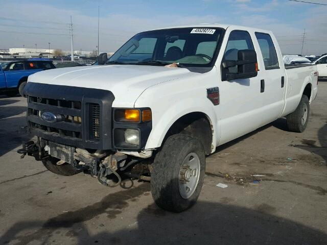 1FTSW21R28ED32956 - 2008 FORD F250 SUPER WHITE photo 2