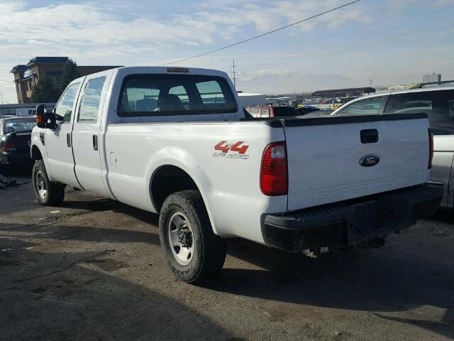 1FTSW21R28ED32956 - 2008 FORD F250 SUPER WHITE photo 3