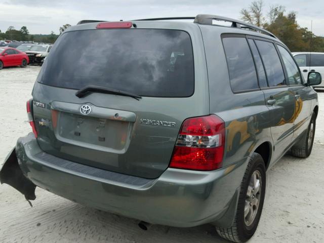 JTEGP21A250082331 - 2005 TOYOTA HIGHLANDER GREEN photo 4