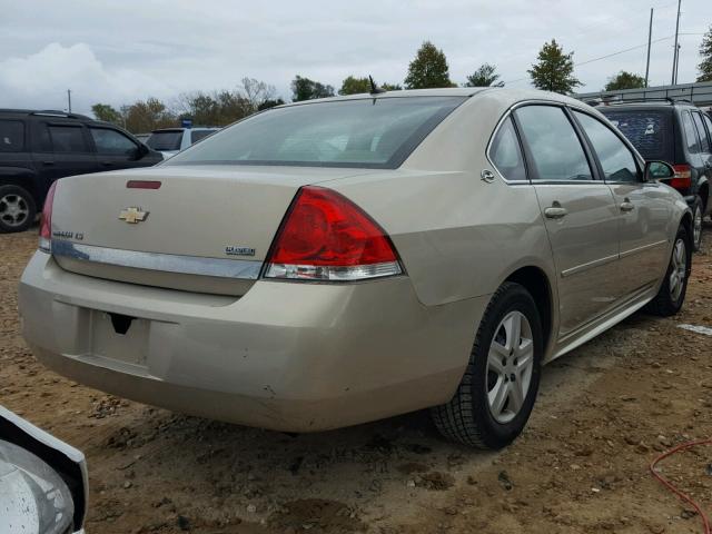 2G1WB57K391128090 - 2009 CHEVROLET IMPALA LS CREAM photo 4