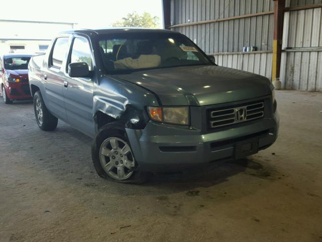 2HJYK16536H524099 - 2006 HONDA RIDGELINE GREEN photo 1