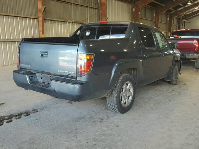 2HJYK16536H524099 - 2006 HONDA RIDGELINE GREEN photo 4