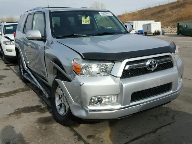 JTEBU5JR4A5013860 - 2010 TOYOTA 4RUNNER SR SILVER photo 1