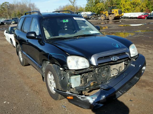 KM8SC73D96U097929 - 2006 HYUNDAI SANTA FE G BLACK photo 1