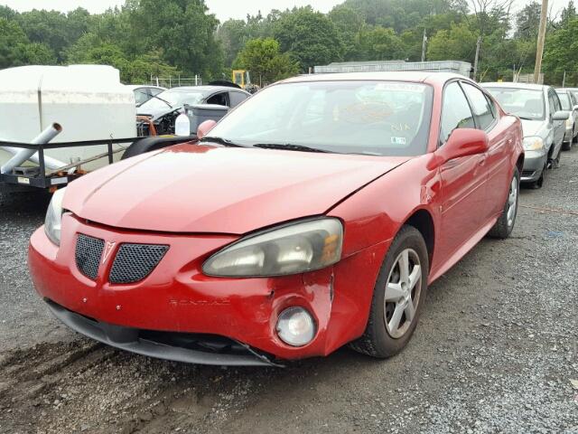 2G2WP552081157531 - 2008 PONTIAC GRAND PRIX Червоний фото 2